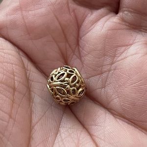 Pandora 14k gold open art butterfly garden